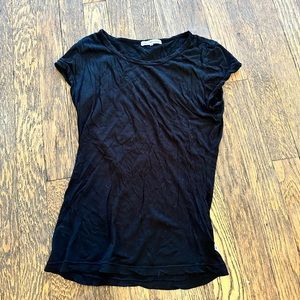 James Perse T-shirt - Black in Size XS/S